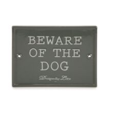 Beware of the dog honden waarschuwing bordje hondenpenning.net hetdier.nl animalwebshop