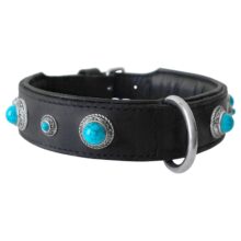 Doxstasy Leather collar Antique Turquoise Hondenpenning.net HETDIER.nl AnimalWebshop